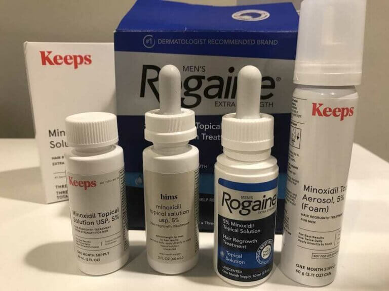 Rogaine minoxidil brands