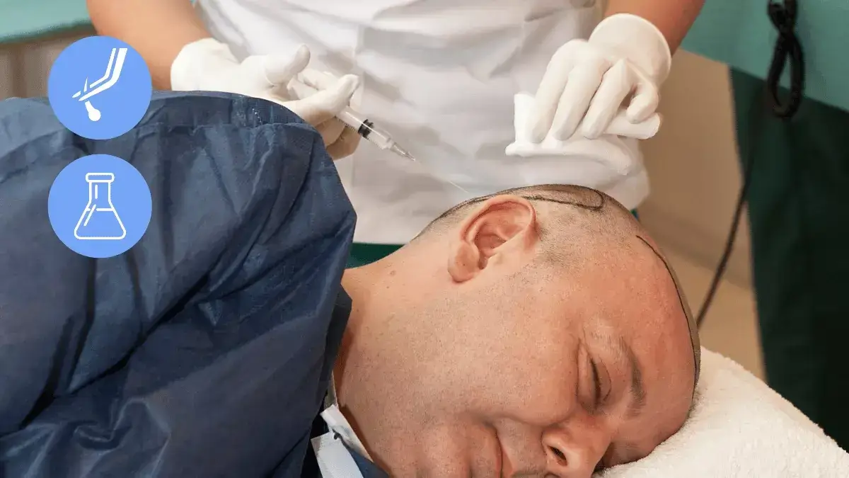 hair transplant pain